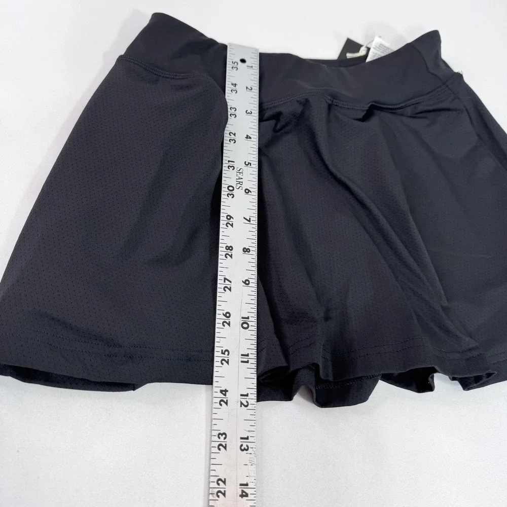 Adidas Skirt Womens Small Black Club PKT‎ ClimaCool Tennis Athletic New